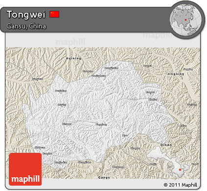Classic Style 3D Map of Tongwei