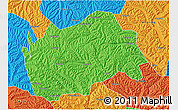 Political 3D Map of Tongwei