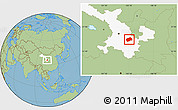 Savanna Style Location Map of Tongwei, highlighted parent region