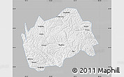 Gray Map of Tongwei, single color outside