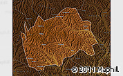 Physical Map of Tongwei, darken