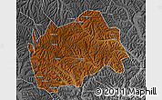 Physical Map of Tongwei, desaturated