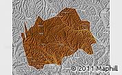 Physical Map of Tongwei, lighten, desaturated