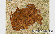 Physical Map of Tongwei, satellite outside