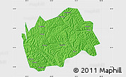 Political Map of Tongwei, single color outside