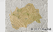 Satellite Map of Tongwei, lighten, semi-desaturated