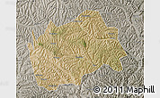 Satellite Map of Tongwei, semi-desaturated