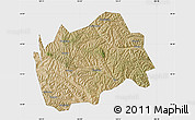 Satellite Map of Tongwei, single color outside