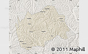 Shaded Relief Map of Tongwei, lighten
