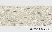 Shaded Relief Panoramic Map of Tongwei