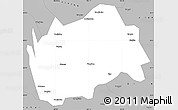 Gray Simple Map of Tongwei