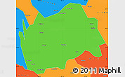 Political Simple Map of Tongwei