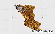 Physical Map of Wudu, cropped outside