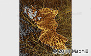 Physical Map of Wudu, darken