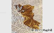 Physical Map of Wudu, lighten