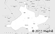 Silver Style Simple Map of Xiahe