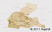 Satellite 3D Map of Yongchang, cropped outside