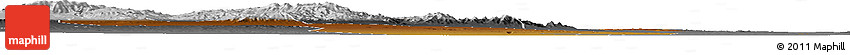 Physical Horizon Map of Yongchang, desaturated