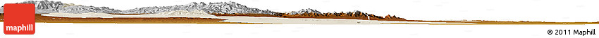 Shaded Relief Horizon Map of Yongchang, physical outside Shaded Relief Horizon Map of Yongchang, physical outside