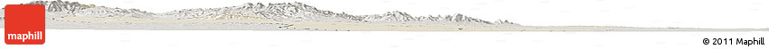 Shaded Relief Horizon Map of Yongchang, semi-desaturated Shaded Relief Horizon Map of Yongchang, semi-desaturated
