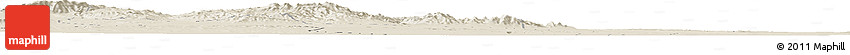 Shaded Relief Horizon Map of Yongchang