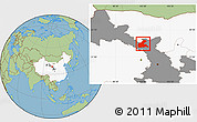 Savanna Style Location Map of Yongchang, highlighted country, highlighted parent region