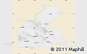 Classic Style Map of Yongchang, single color outside