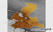 Physical Map of Yongchang, desaturated