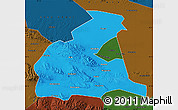 Political Map of Yongchang, darken