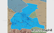 Political Map of Yongchang, semi-desaturated