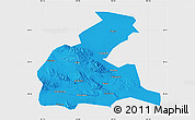 Political Map of Yongchang, single color outside