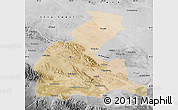Satellite Map of Yongchang, desaturated