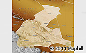 Satellite Map of Yongchang, physical outside