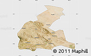 Satellite Map of Yongchang, single color outside