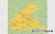 Savanna Style Map of Yongchang, single color outside