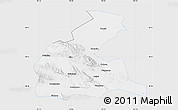 Silver Style Map of Yongchang, single color outside
