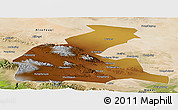 Physical Panoramic Map of Yongchang, satellite outside