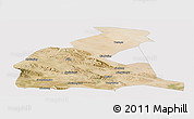 Satellite Panoramic Map of Yongchang, cropped outside