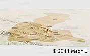 Satellite Panoramic Map of Yongchang, lighten