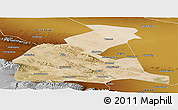 Satellite Panoramic Map of Yongchang, physical outside