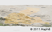 Satellite Panoramic Map of Yongchang, semi-desaturated