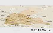 Satellite Panoramic Map of Yongchang, shaded relief outside