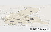 Shaded Relief Panoramic Map of Yongchang, lighten