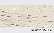 Shaded Relief Panoramic Map of Yongchang