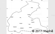 Blank Simple Map of Yongchang, cropped outside