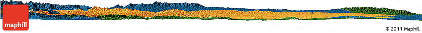 Political Horizon Map of Yongdeng, darken