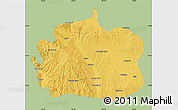 Savanna Style Map of Yongdeng, single color outside