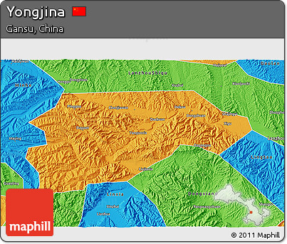 Political 3D Map of Yongjina