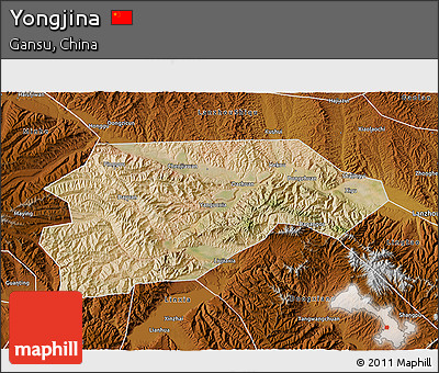 Satellite 3D Map of Yongjina, physical outside
