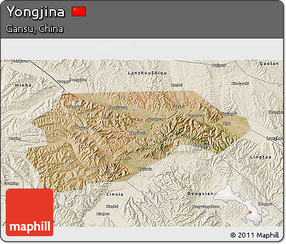 Satellite 3D Map of Yongjina, shaded relief outside